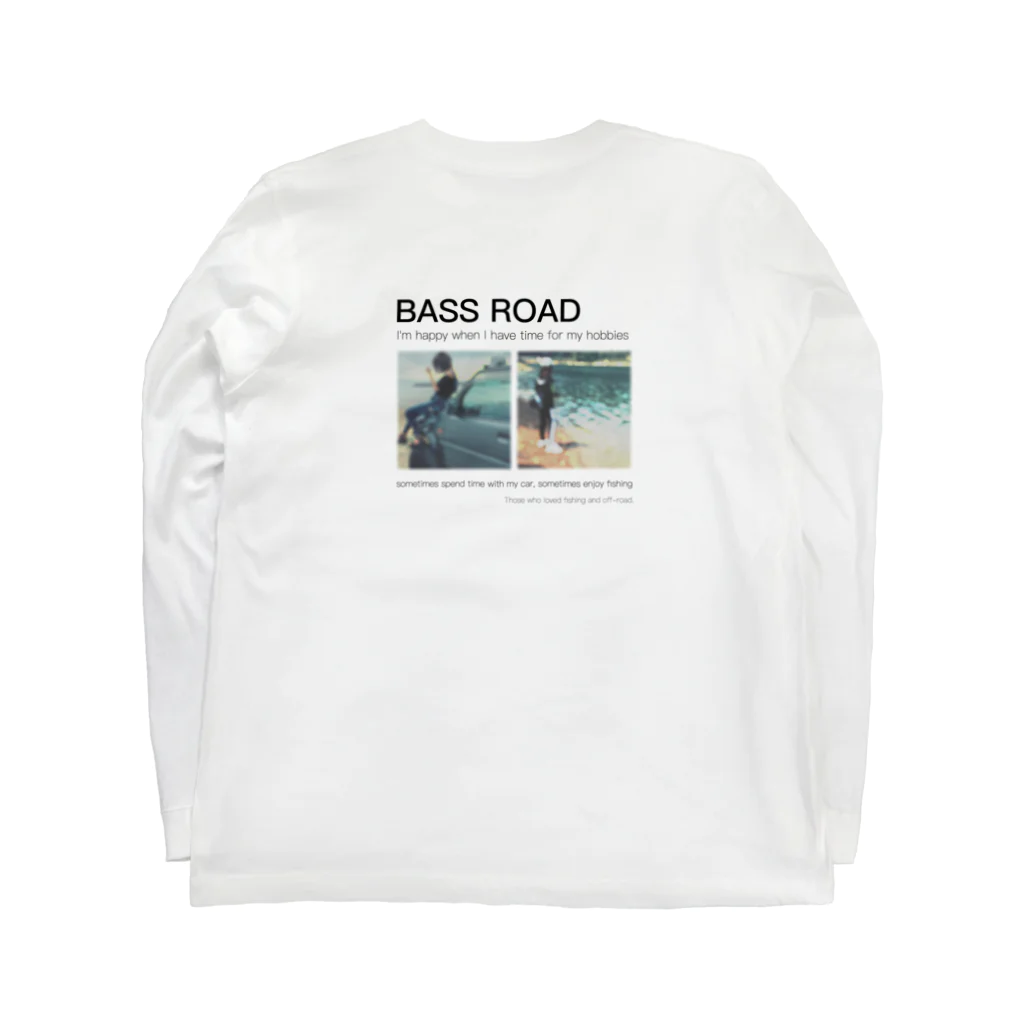 bassroadeeeの四駆、釣り ロングスリーブTシャツの裏面