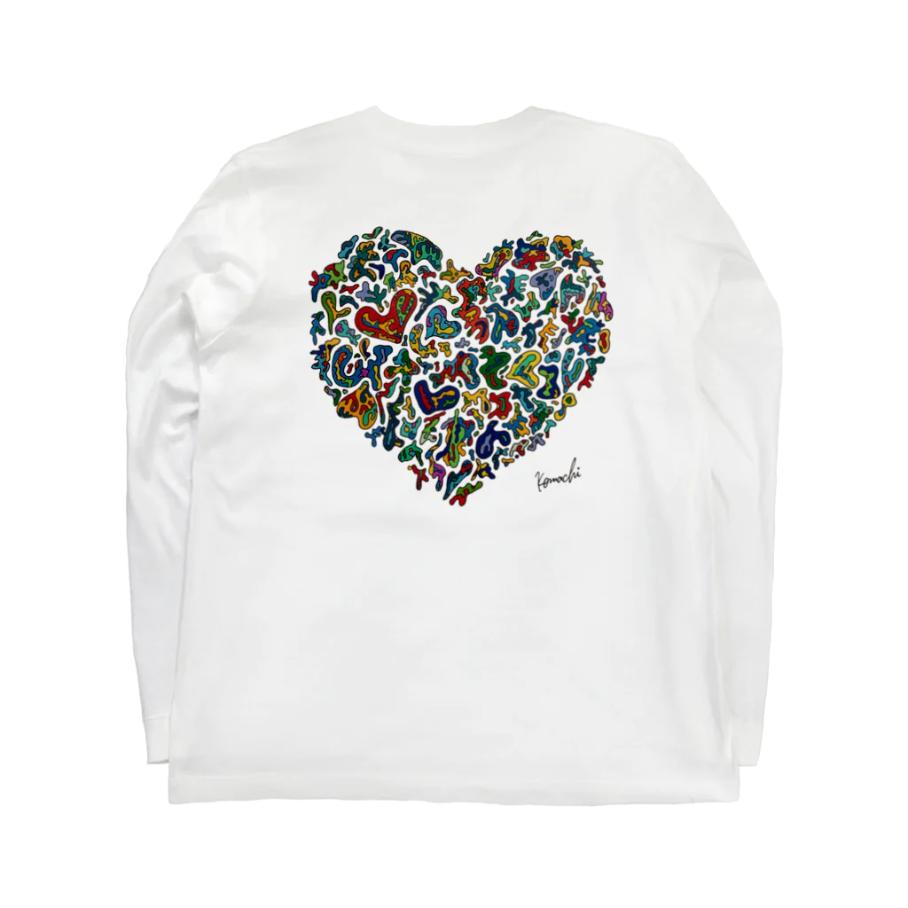 komanoeのLove&Peace ロングスリーブTシャツの裏面