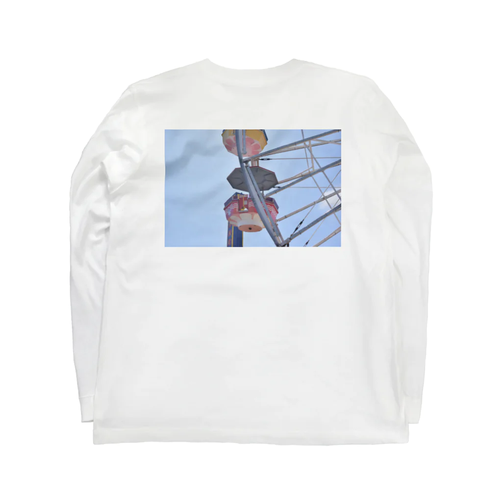 チルTショップのFerris wheel （Back Print) Long Sleeve T-Shirt :back