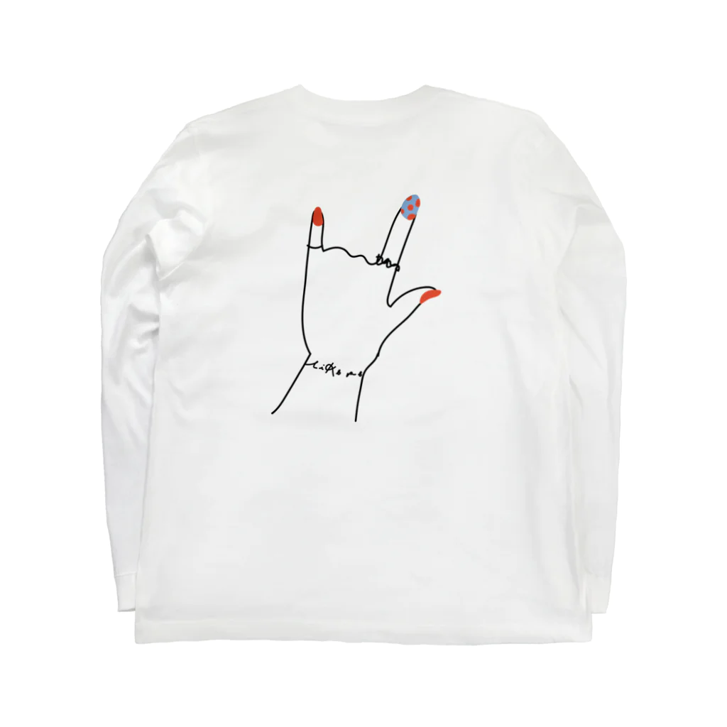 liKe meのILYロングスリーブシャツ Long Sleeve T-Shirt :back