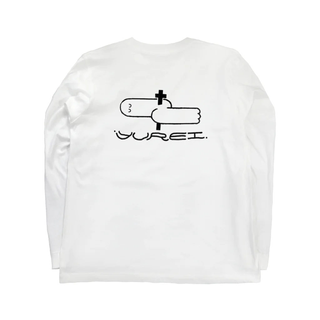 こんちゃ堂の彷徨うYUREI Long Sleeve T-Shirt :back