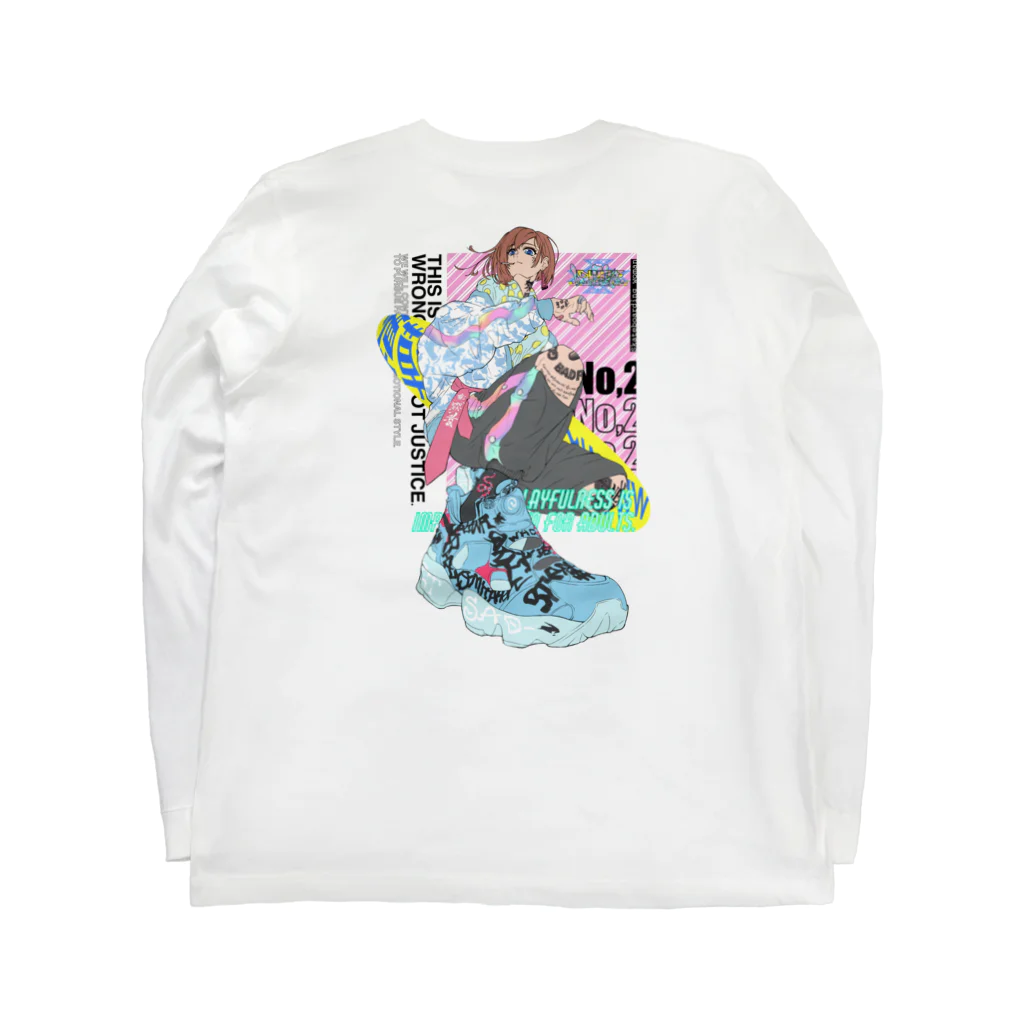 DEUS EX VAGINAのNo.002【SKATEBOARD WOMAN】 ロングスリーブTシャツの裏面