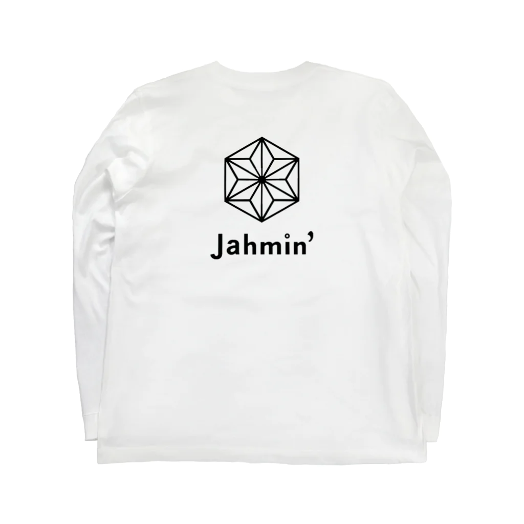 南風酒場Jahmin’の麻柄 ロングスリーブTシャツの裏面