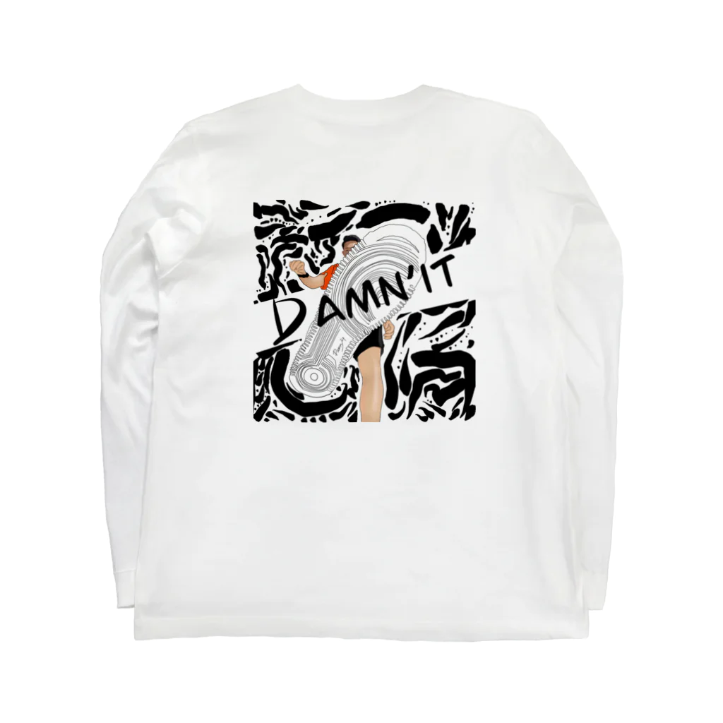 準備中..のＤamnit Long Sleeve T-Shirt :back