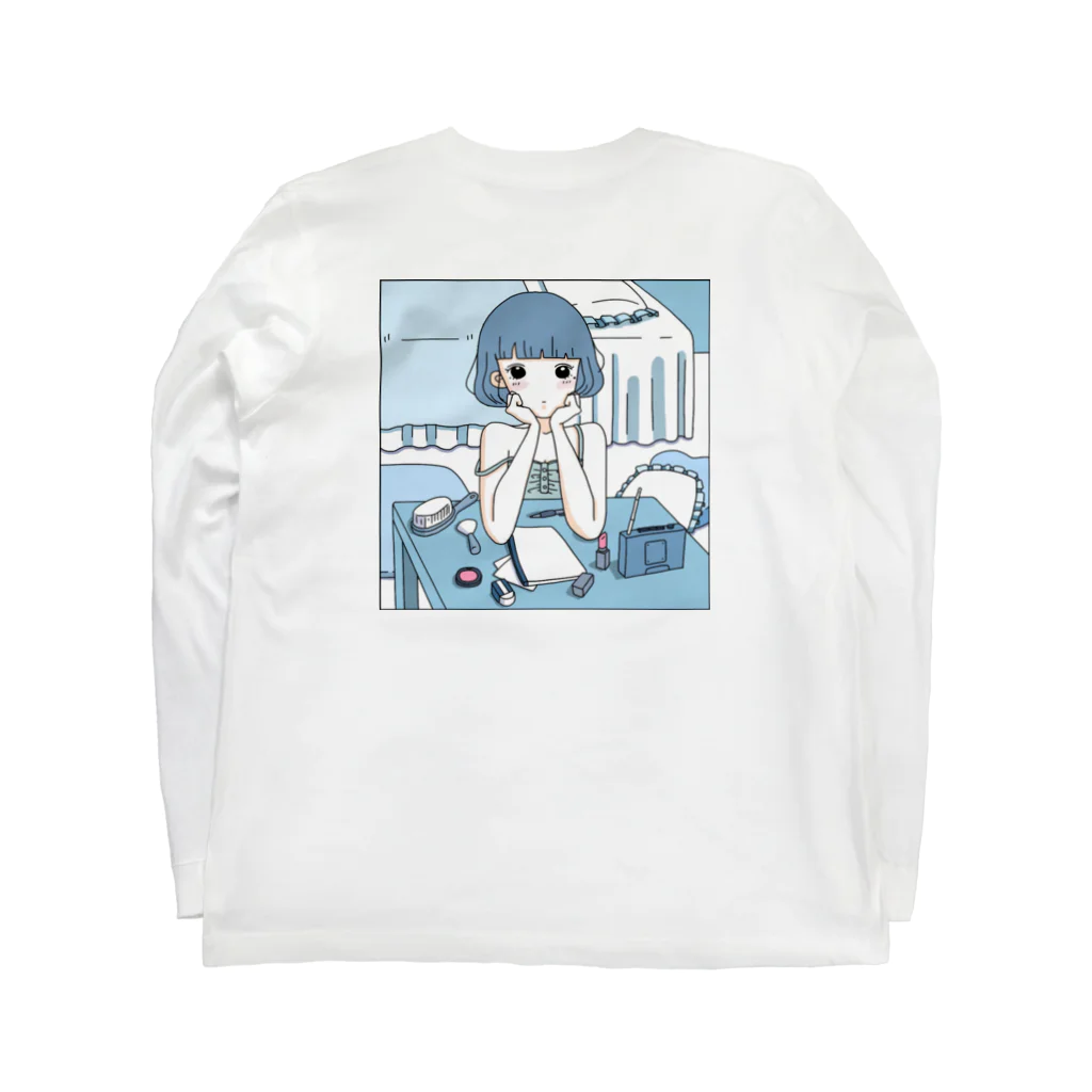 僕の好きな女の子の午前2時のときめきラジオ ロングスリーブTシャツの裏面