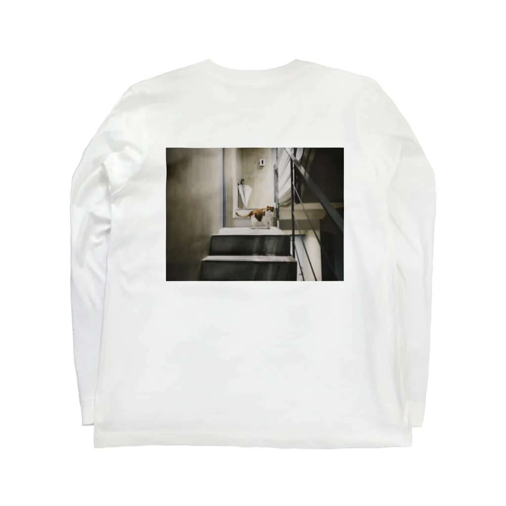 やることないののタタミは茶白ねこ2 Long Sleeve T-Shirt :back