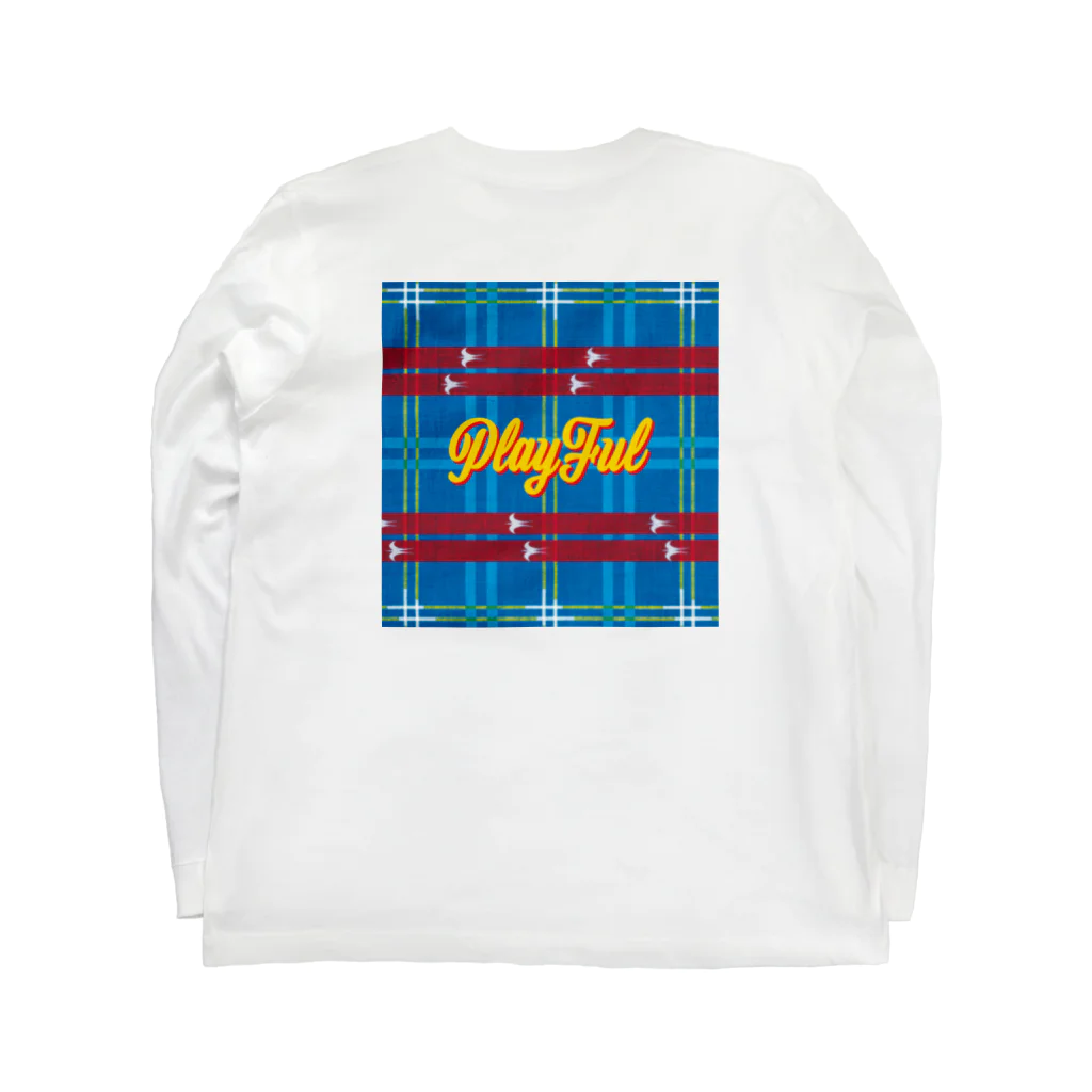 PLAYFULの琉球絣 Long Sleeve T-Shirt :back