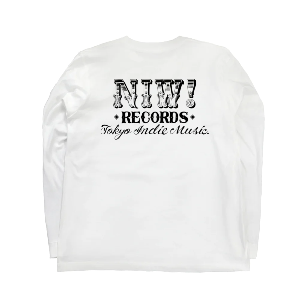 Niw! RecordsのNiw! handwriting logo 2 ロングスリーブTシャツの裏面