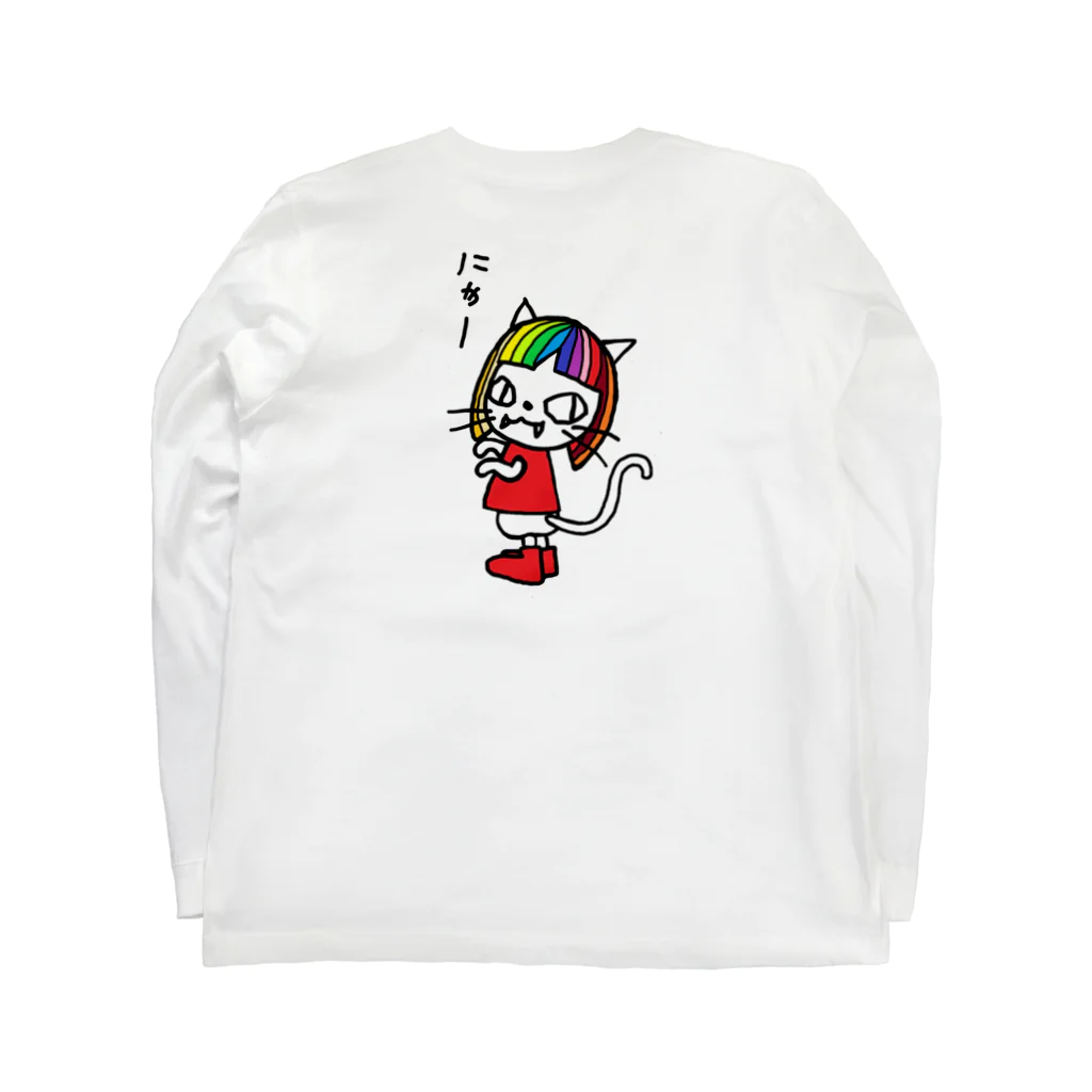 yosuginのねこむすめ ロングスリーブTシャツの裏面