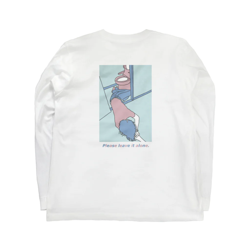 Rereadの【トイレで寝るのは一石三鳥？】 Long Sleeve T-Shirt :back