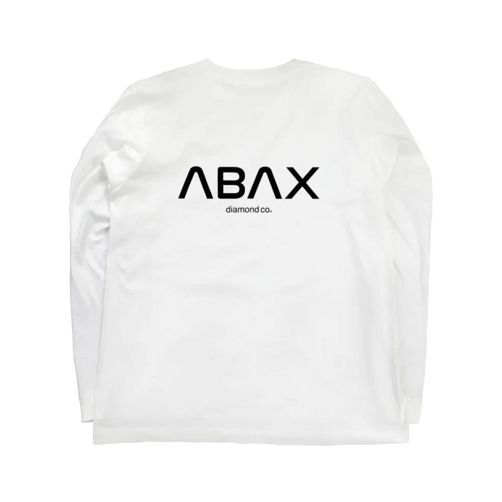 ABAX DIAMOND co.のABAX DIAMOND co. space logo 3point ロングスリーブTシャツの裏面