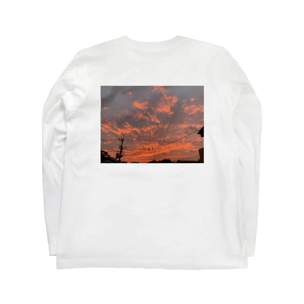 610さんの秋の夕焼け Long Sleeve T-Shirt :back