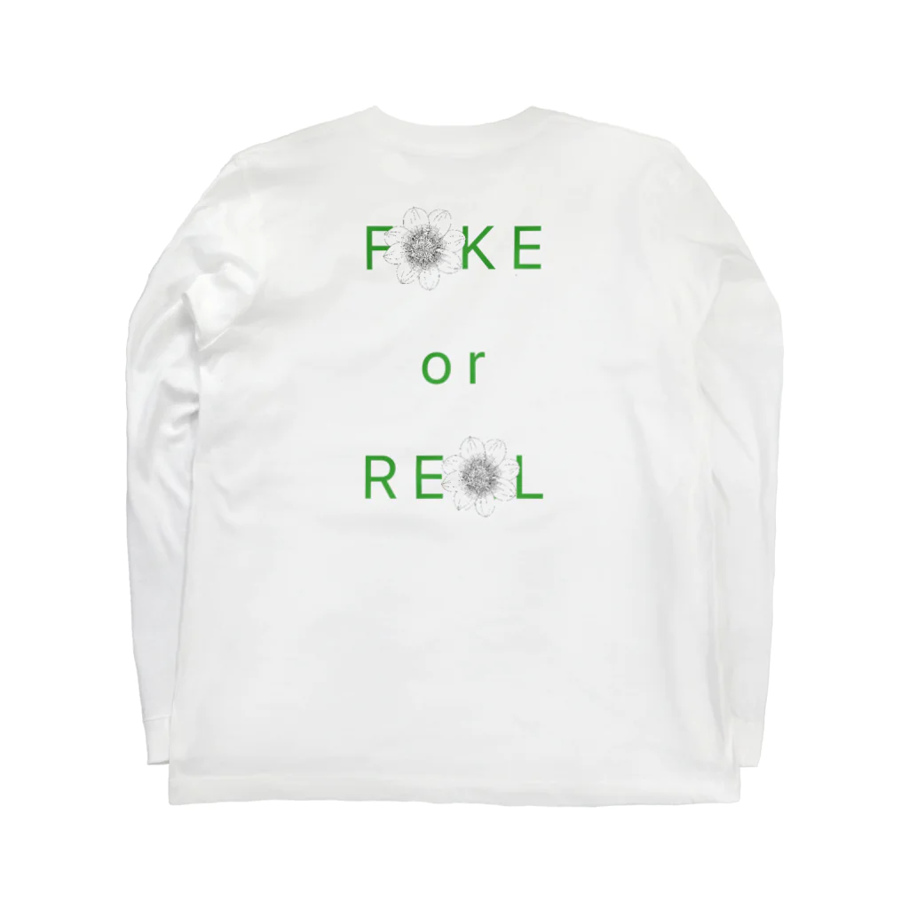 GreenLifeのFAKEorREAL Long Sleeve T-Shirt :back