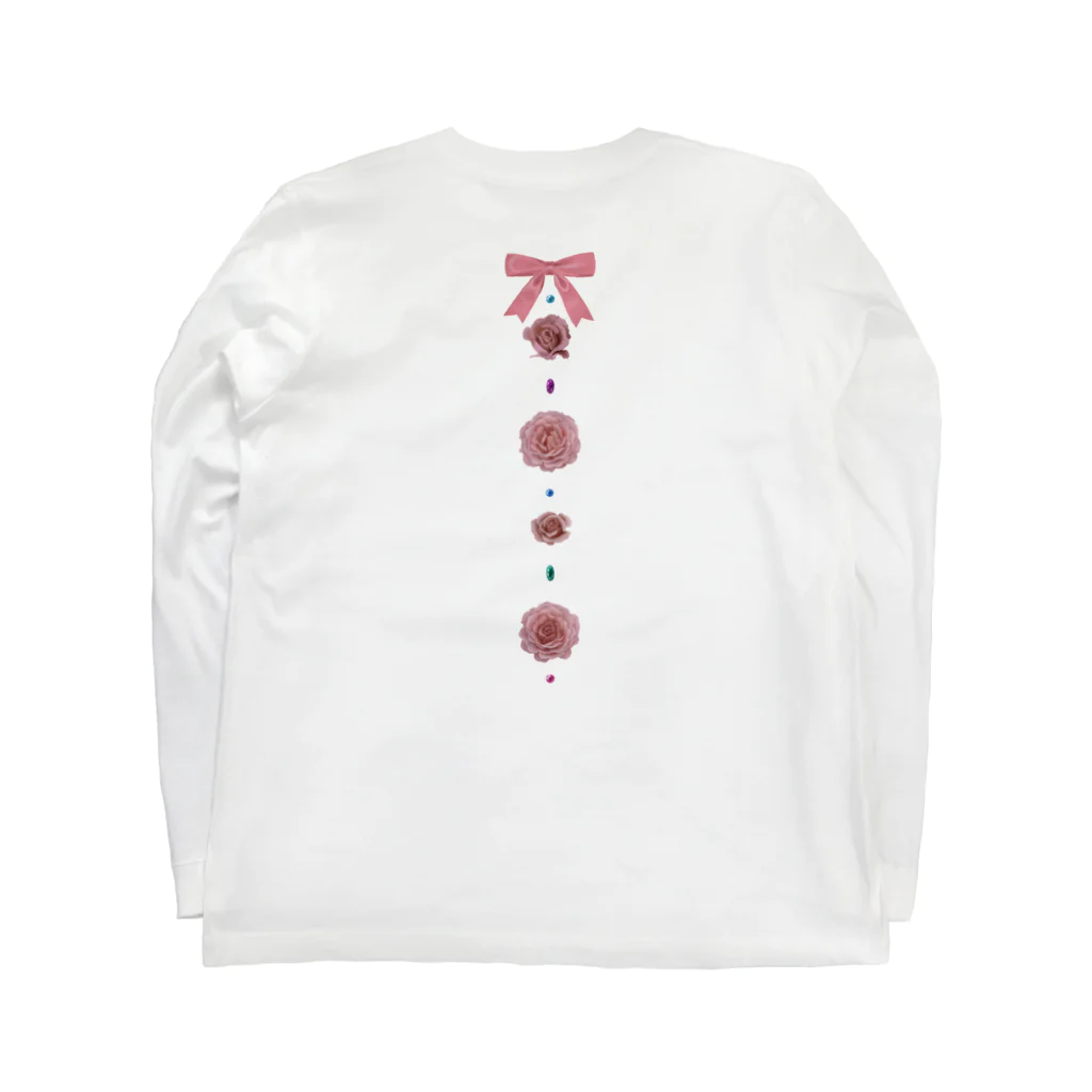 liliariumの哀惜の薔薇と宝石 Long Sleeve T-Shirt :back