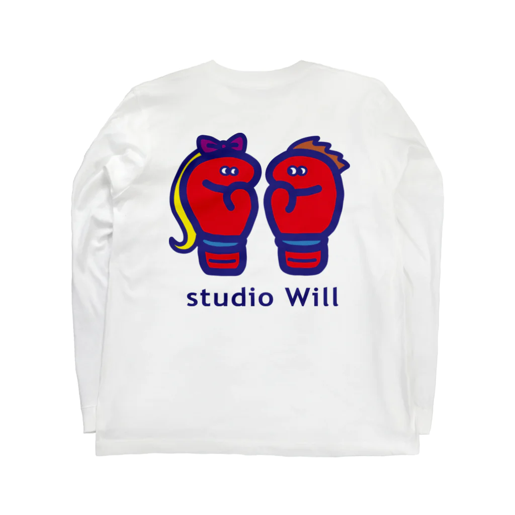 総合格闘技・フィットネス studio Willのstudio Will×INGRID ロングスリーブTシャツ_D1 ロングスリーブTシャツの裏面