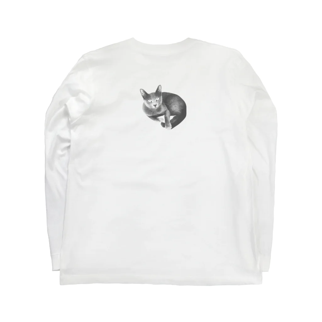 ミミルナのふきげんミミ Long Sleeve T-Shirt :back