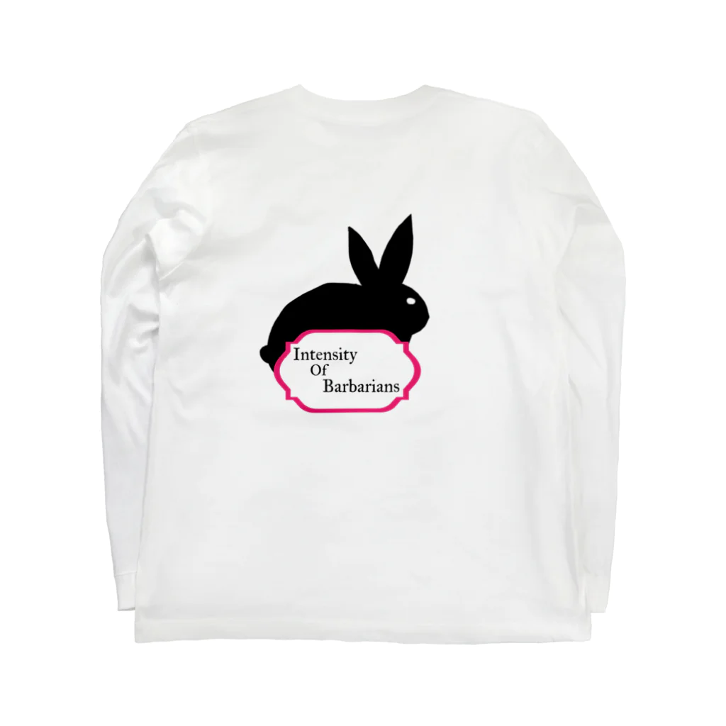 Intensity of barbarians のIntensity Of Barbarians ロングTシャツ Rabbit Long Sleeve T-Shirt :back