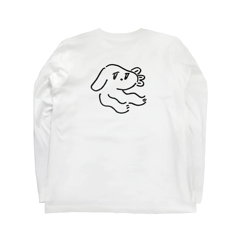 おさかなぽてとのぺろぺろ犬 Long Sleeve T-Shirt :back