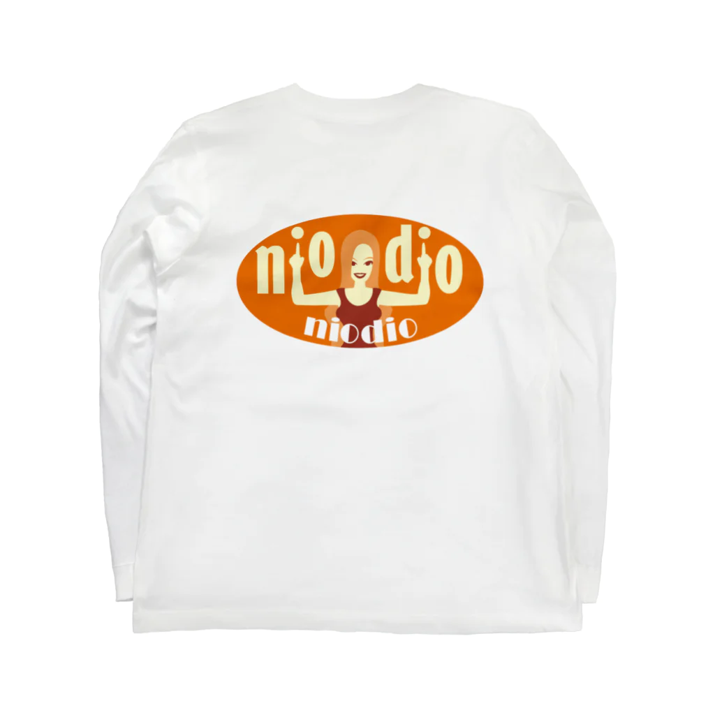 niodio(ニオディオ)の緑男 ロングスリーブTシャツの裏面