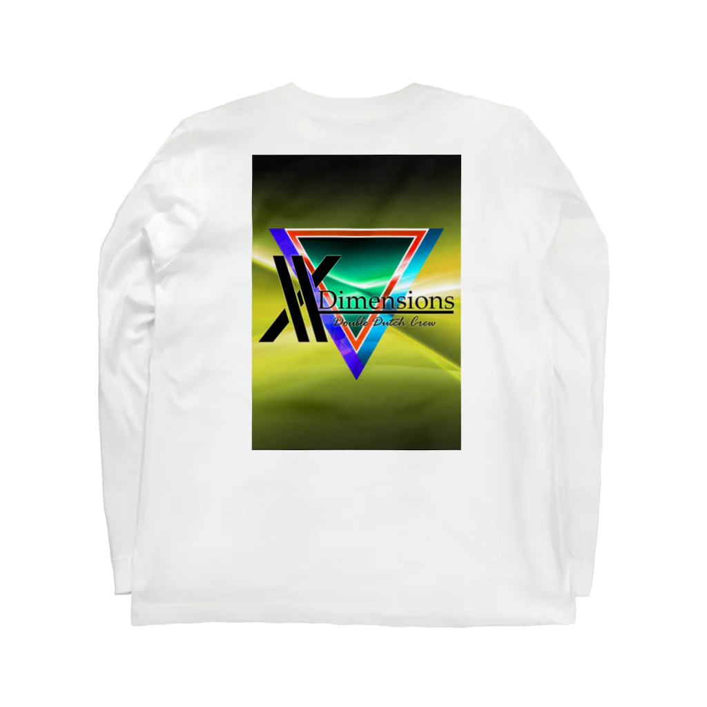 X-Dimensions team goodsのtriangle01 Long Sleeve T-Shirt :back