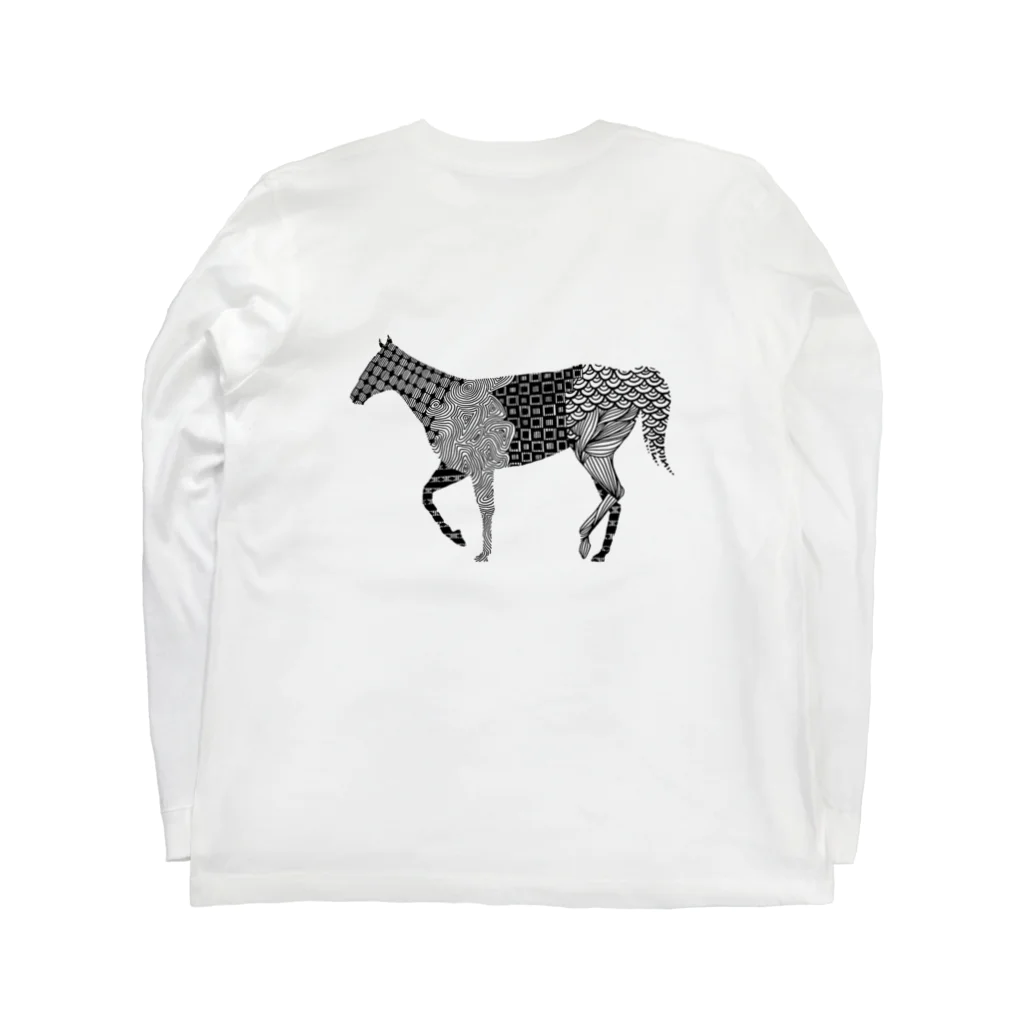 新谷べにの馬＋ Long Sleeve T-Shirt :back