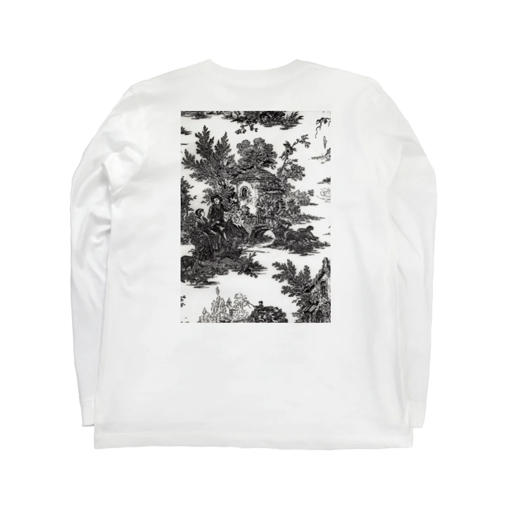 J. Jeffery Print Galleryのトワルドジュイ Toile de Jouy ロングスリーブTシャツの裏面