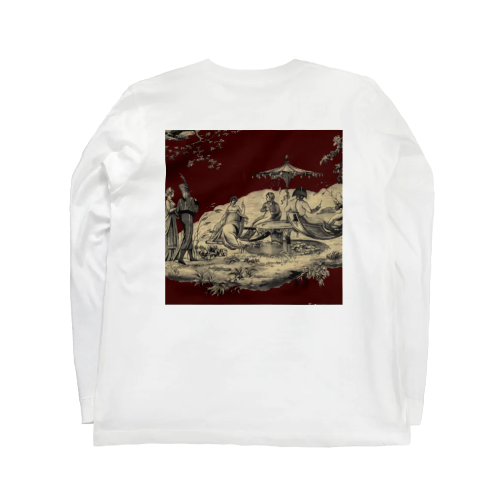 J. Jeffery Print Galleryのトワルドジュイ Toile de Jouy ロングスリーブTシャツの裏面