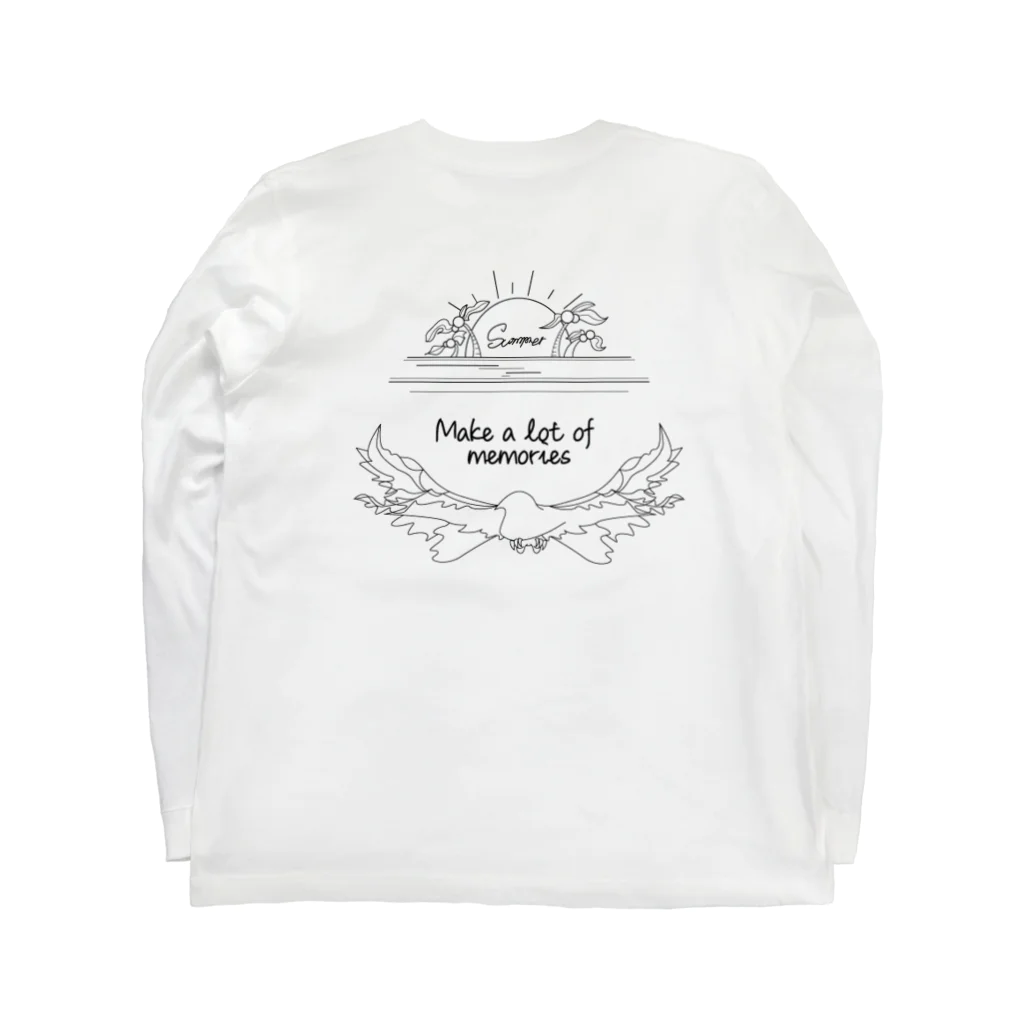 Luster SunのＬuster sun / eagle beach Long Sleeve T-Shirt :back