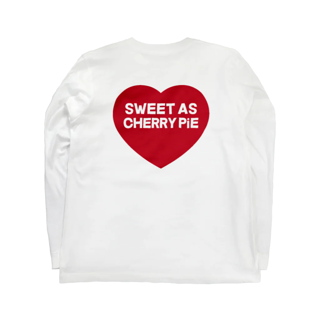 SWEET AS CHERRY PiEのMiss Valentine. (BLACK LOGO) Long Sleeve T-Shirt :back