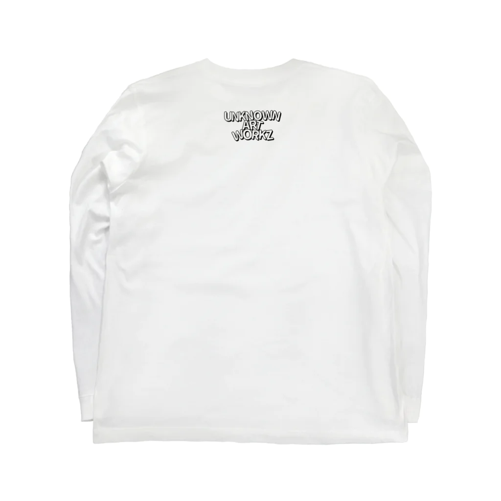 UNKNOWNARTWORKZのUnknown smoking girl 90s ver Long Sleeve T-Shirt :back