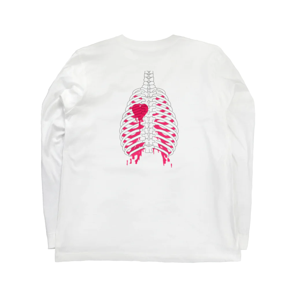 音彩の背骨のグッズ Long Sleeve T-Shirt :back