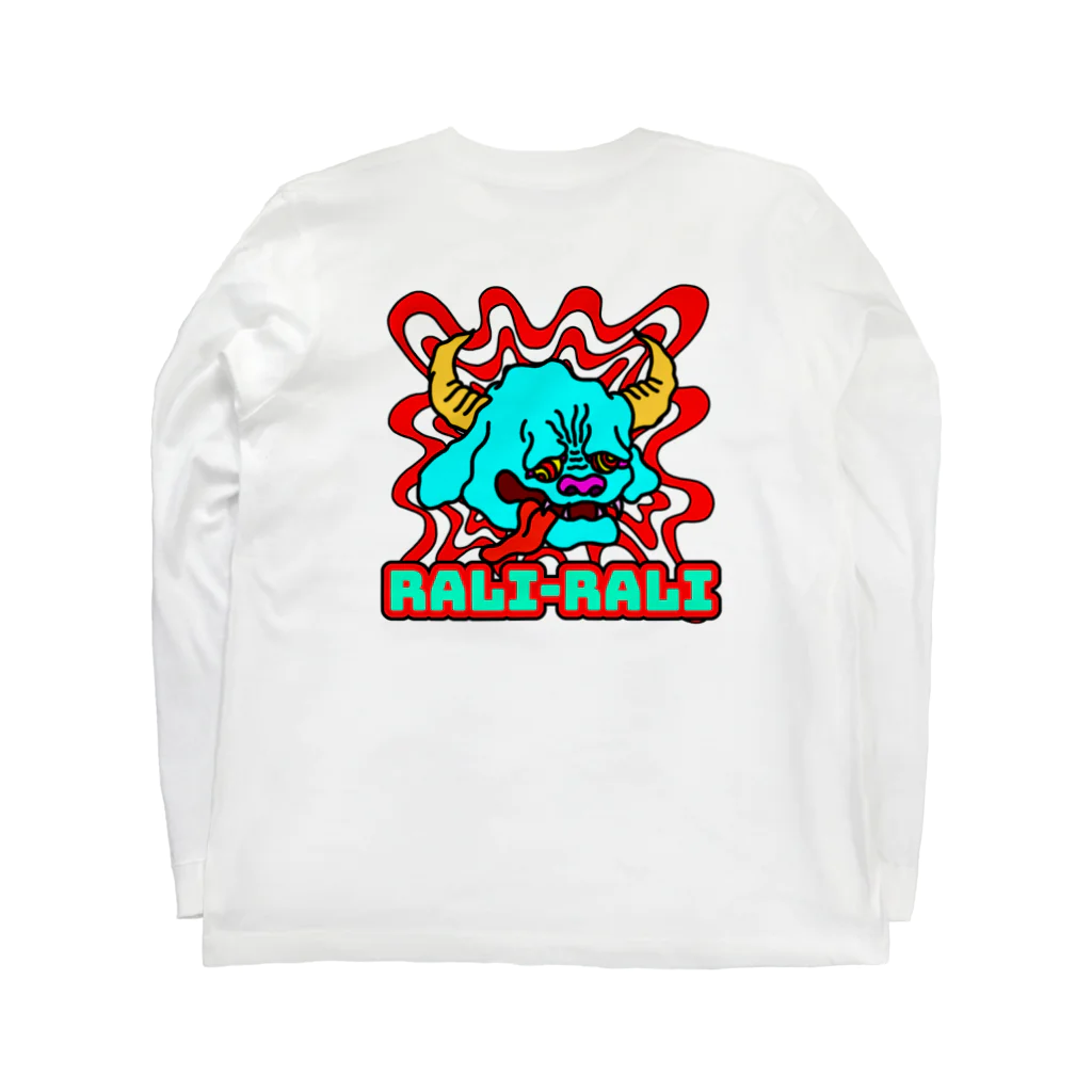 OKASHI NA IKIMONOのらりらりぎゅーき Long Sleeve T-Shirt :back