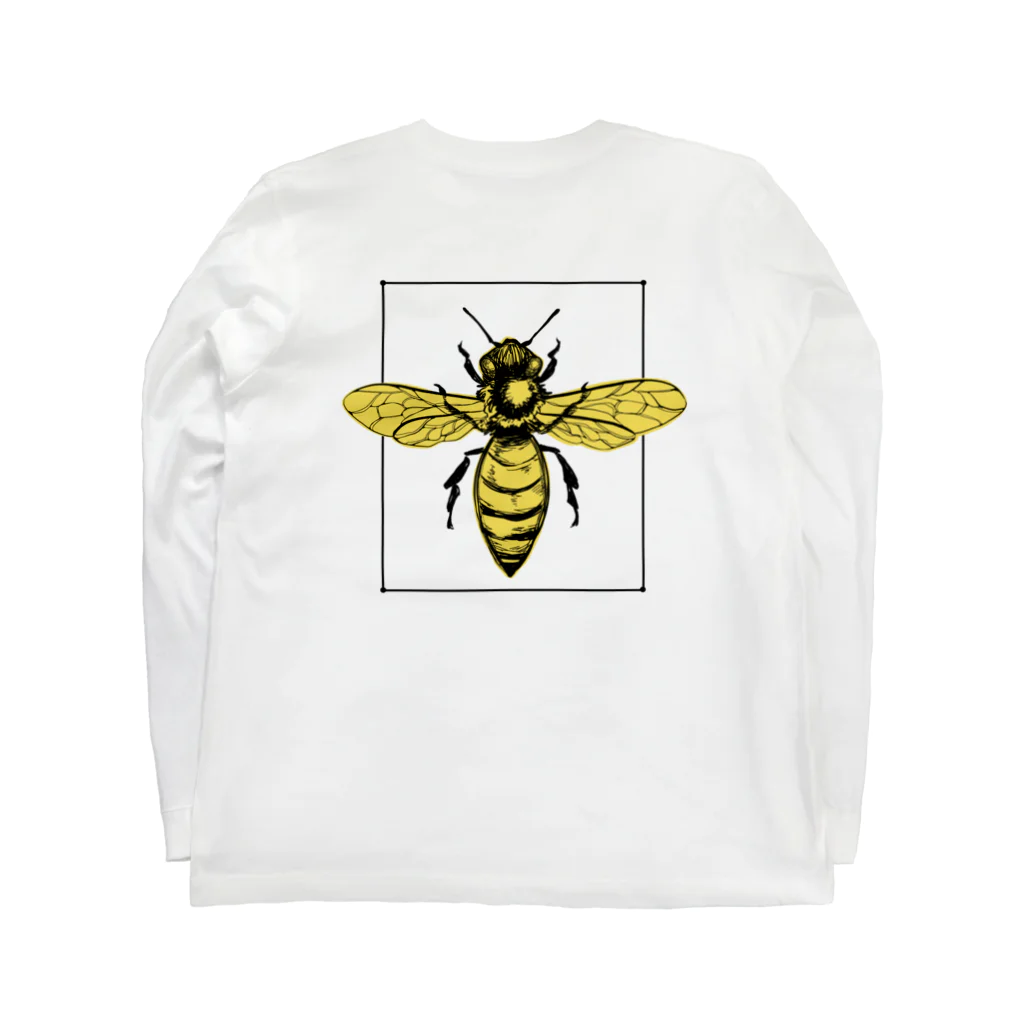 SHUIRO_storeのTelling the bees/white ロングスリーブTシャツの裏面