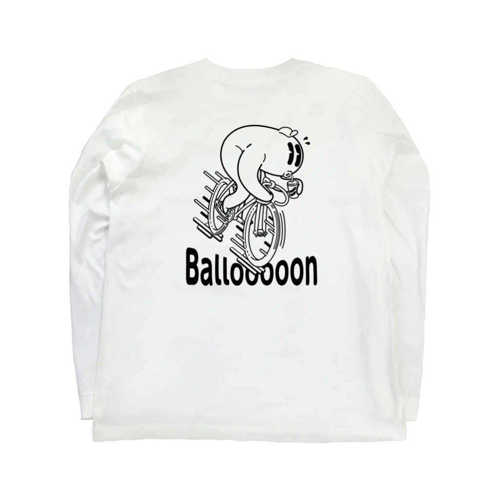 nidan-illustrationの"Ballooooon" #2 ロングスリーブTシャツの裏面