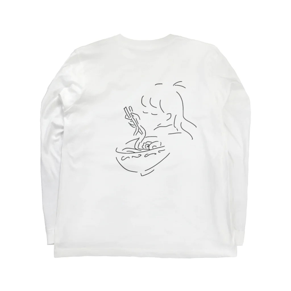 京都大谷大学軽音楽部のらーめんしょうじょ Long Sleeve T-Shirt :back