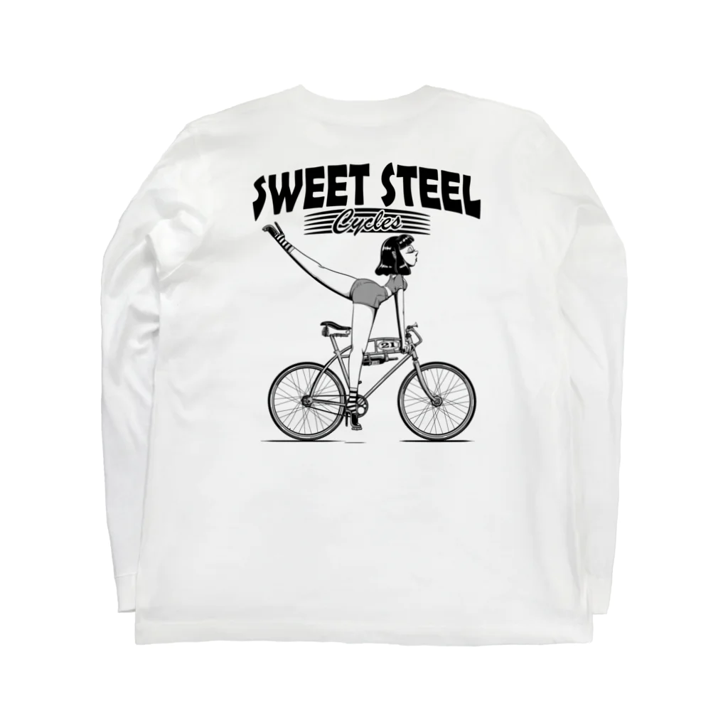 nidan-illustrationの"SWEET STEEL Cycles" #2 ロングスリーブTシャツの裏面