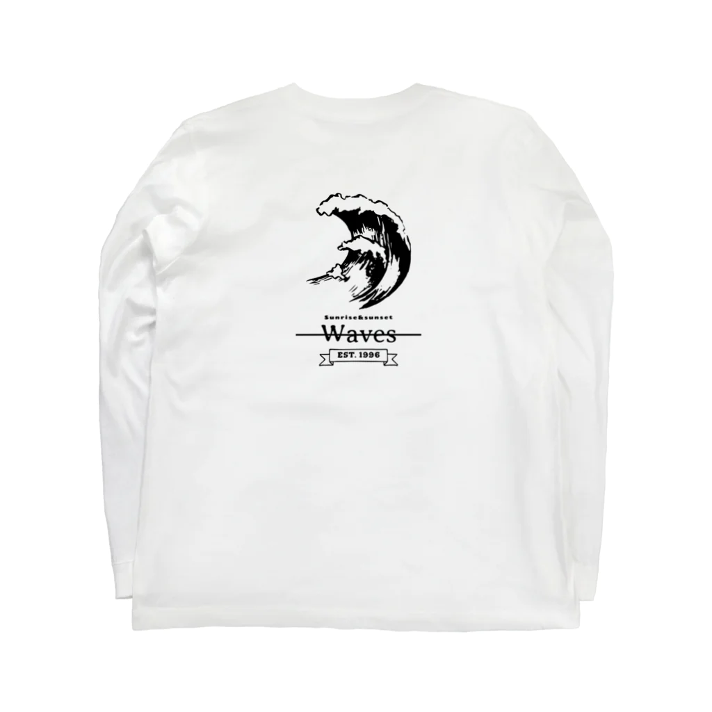 Wave_palmのWaves-waves ロングスリーブTシャツの裏面