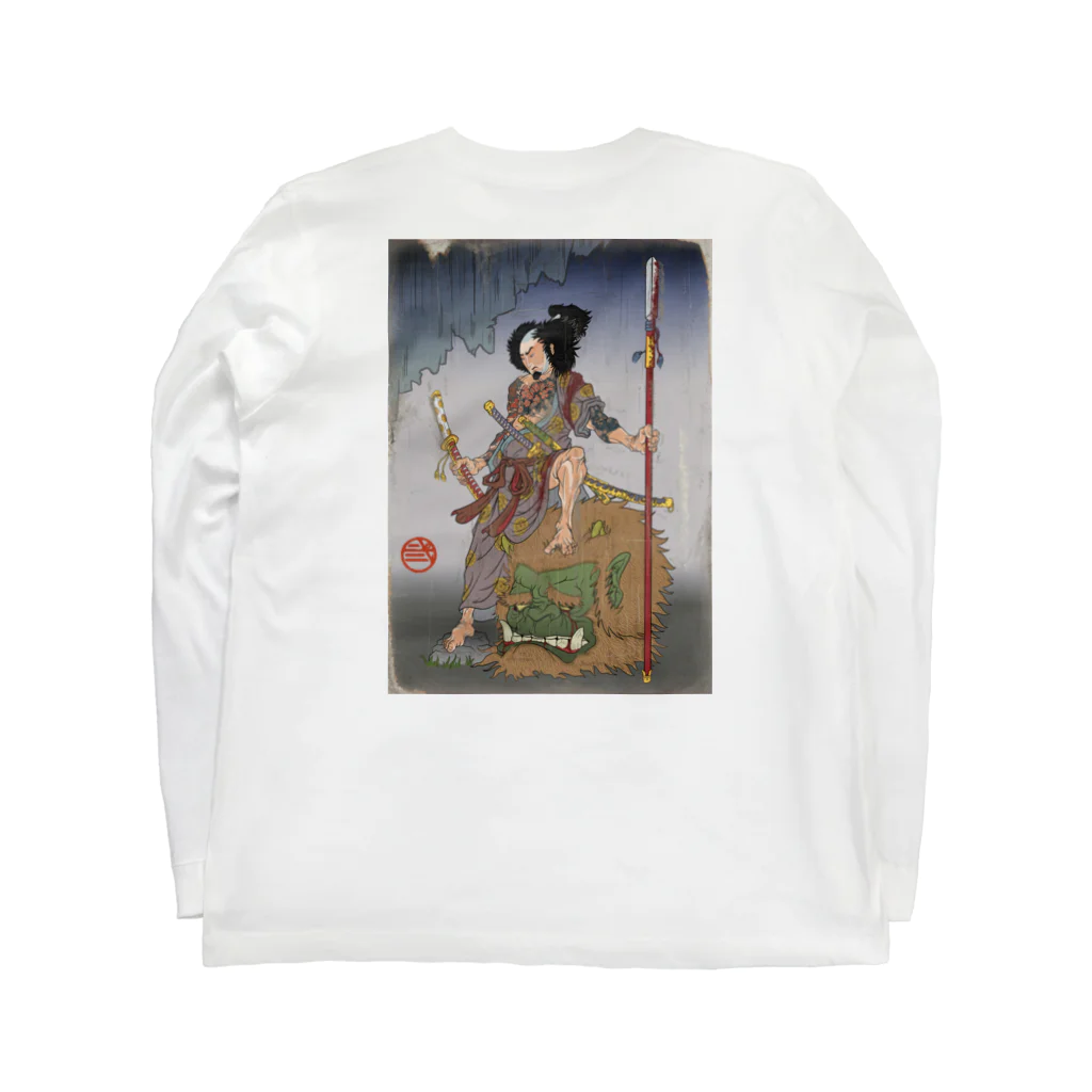 nidan-illustrationの"武者絵" Long Sleeve T-Shirt :back