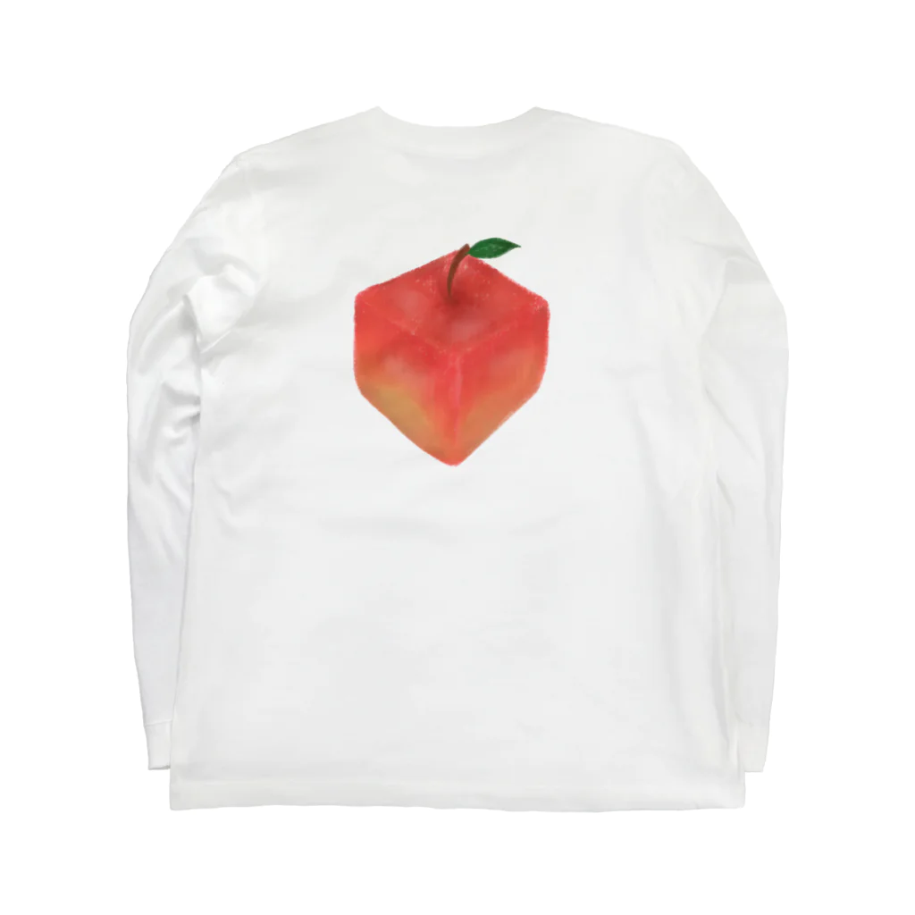 らむね👻の四角いりんご🍎 ロングスリーブTシャツの裏面