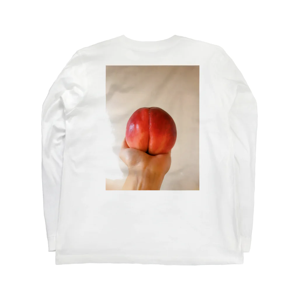 珍獣とゆかいな仲間たちのPeach Long Sleeve T-Shirt :back