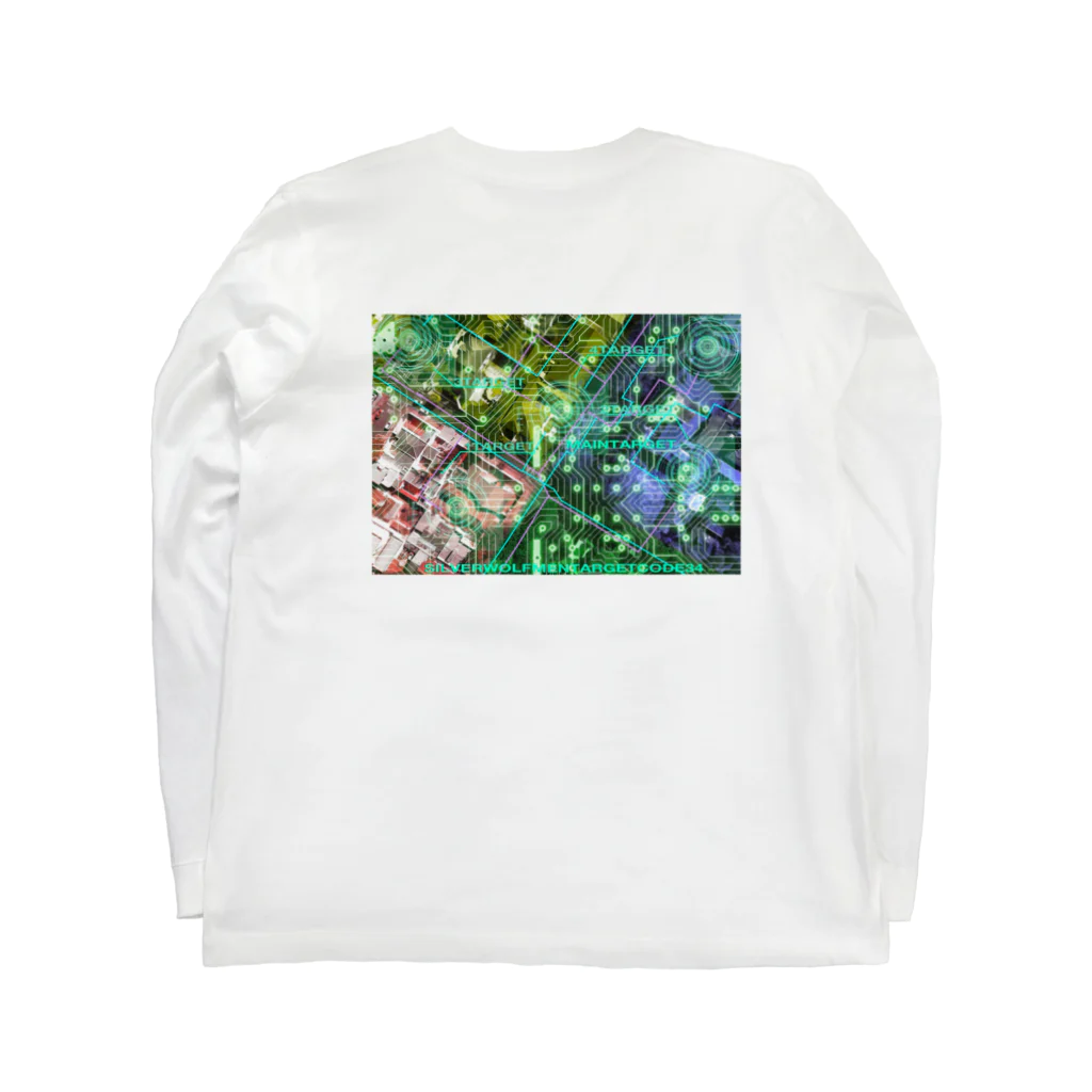 ＳＩＬＶＥＲＷＯＬＦＭＥＮmixculturedesinの令和3年、1月NEW「TARGET」 Long Sleeve T-Shirt :back