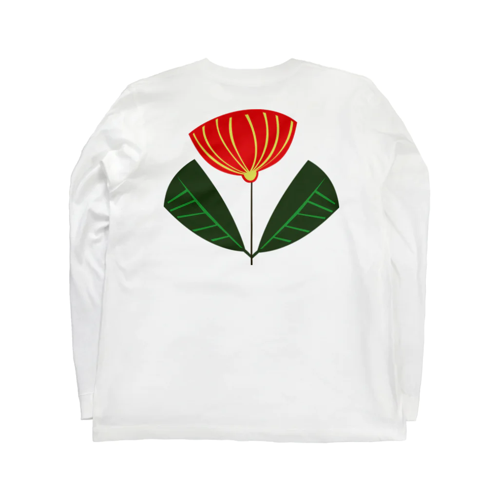 isao130の花一輪-Ⅳ Long Sleeve T-Shirt :back