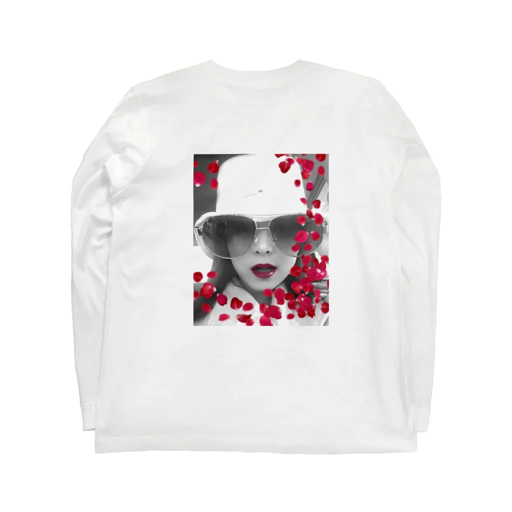 Redbabyの薔薇 front ロングスリーブTシャツの裏面