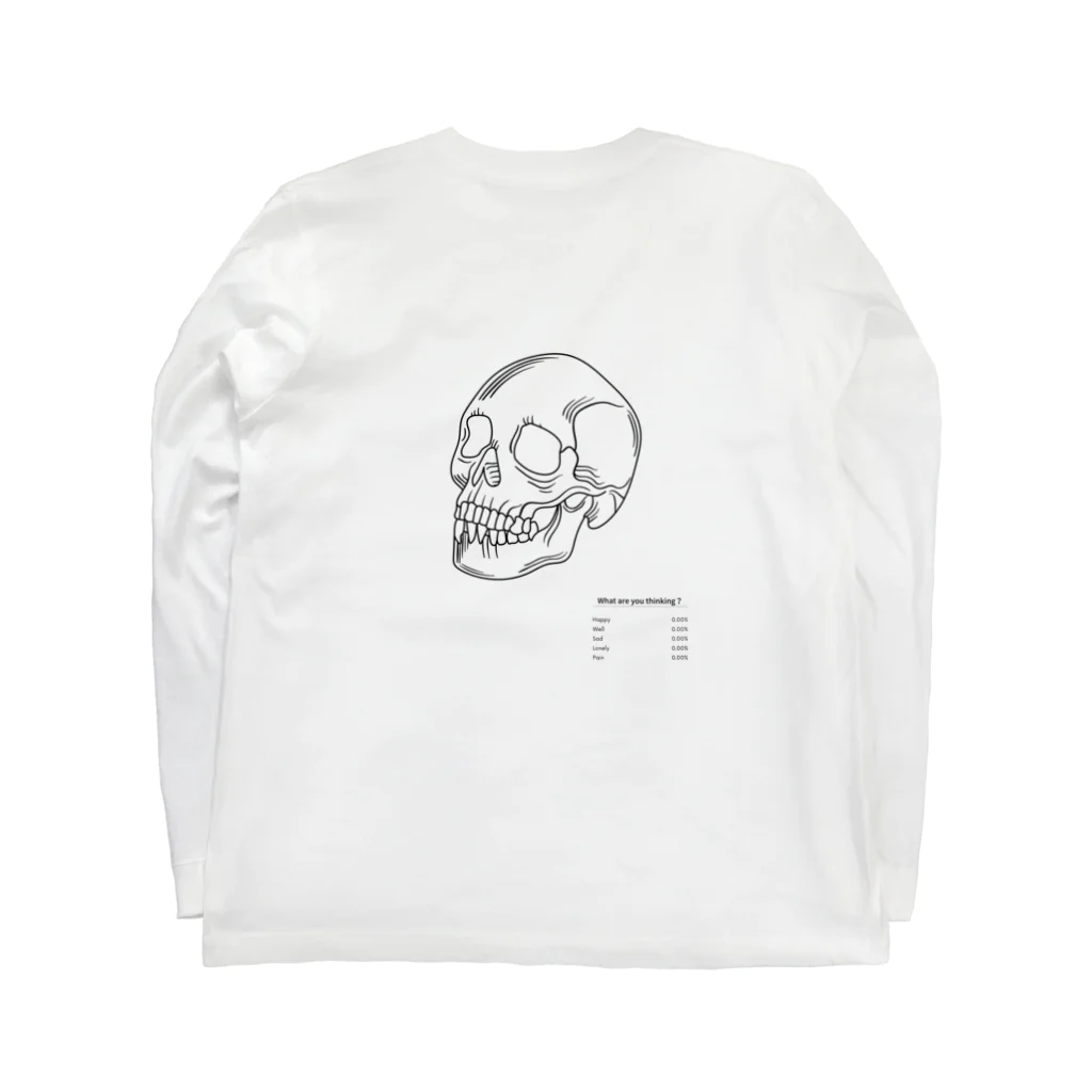 Smash The Babylonのskeleton ロングスリーブTシャツの裏面