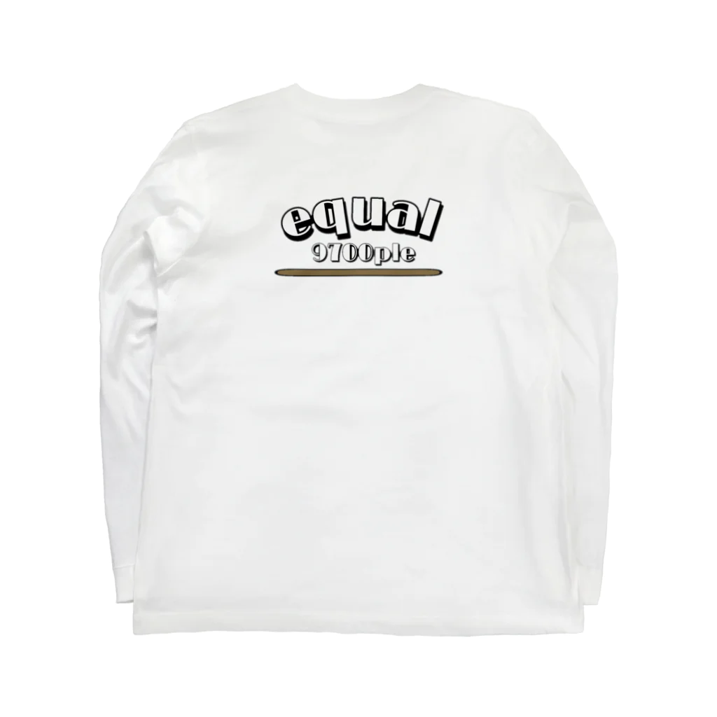 equal.officialのequalオリジナルスウェット02 Long Sleeve T-Shirt :back