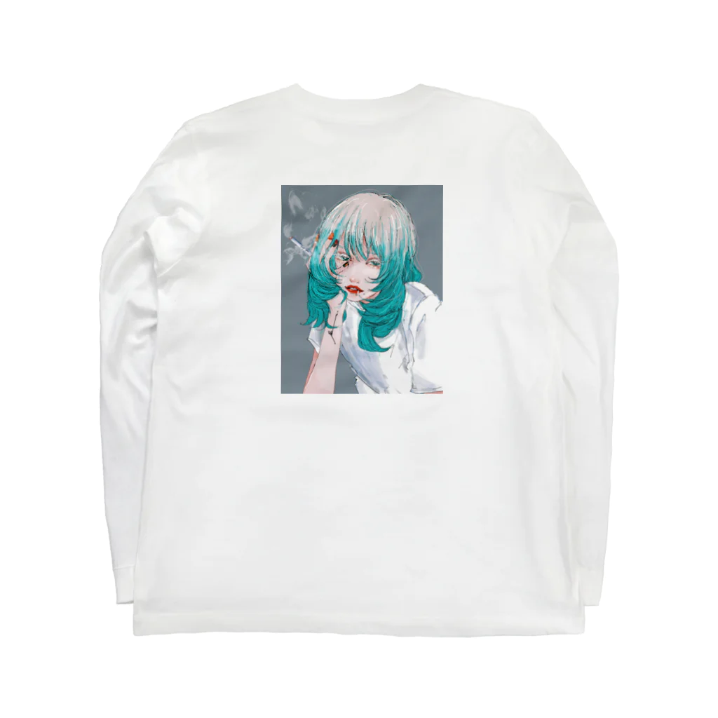 Ran.のWolf Girl Long Sleeve T-Shirt :back