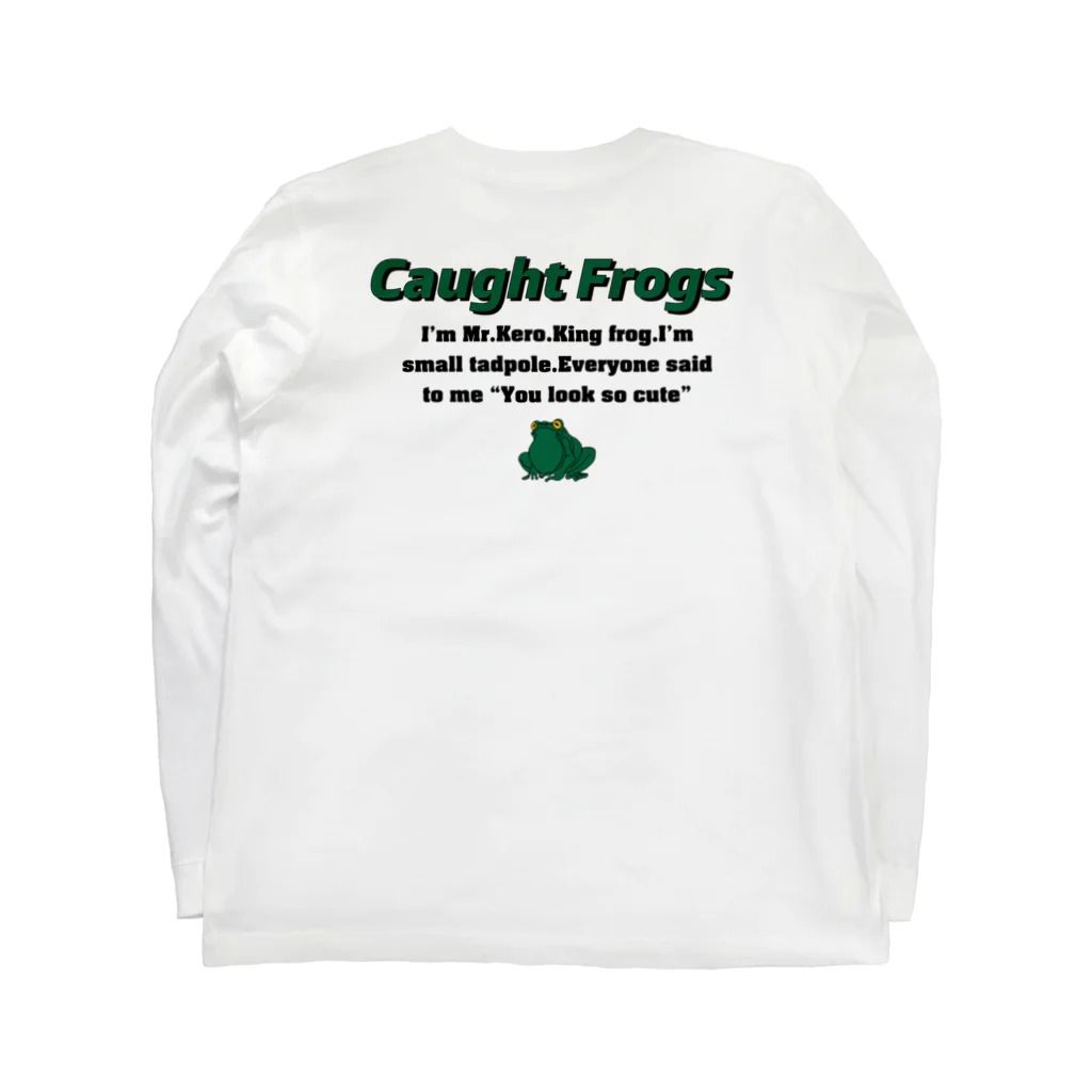 Caught Frogs®︎のバックプリント　ロンT Long Sleeve T-Shirt :back