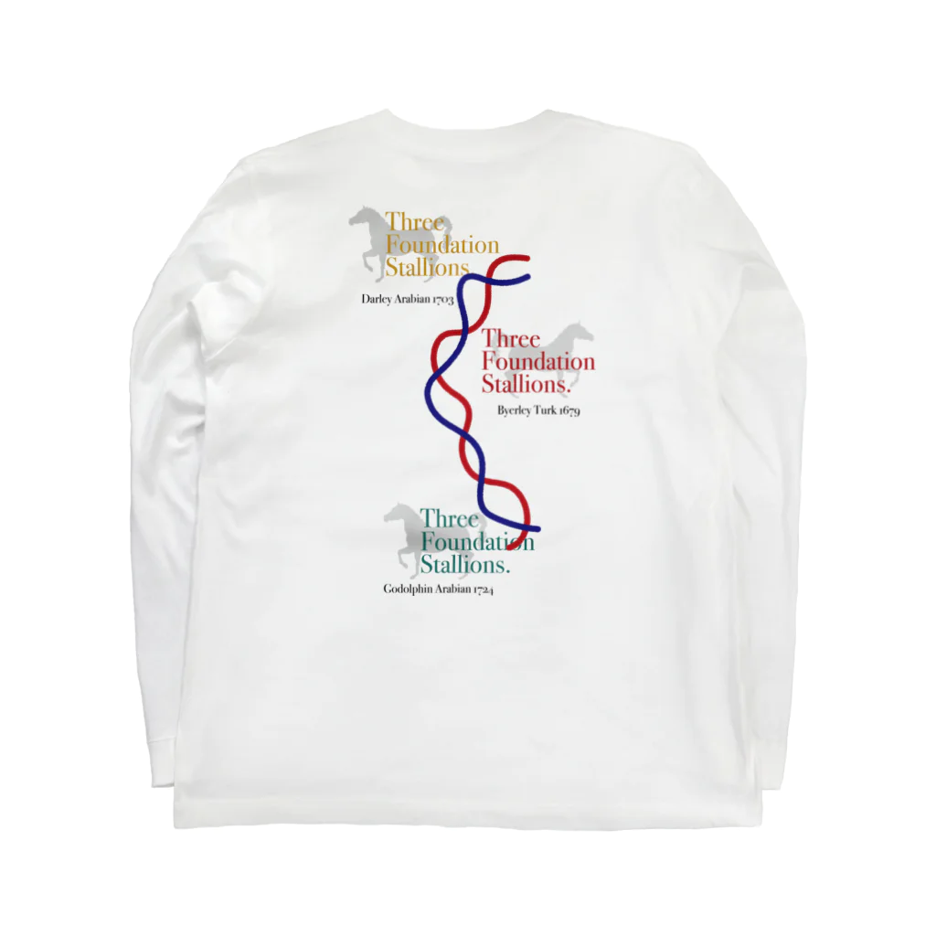 people with soulsの　三大始祖 Long Sleeve T-Shirt :back