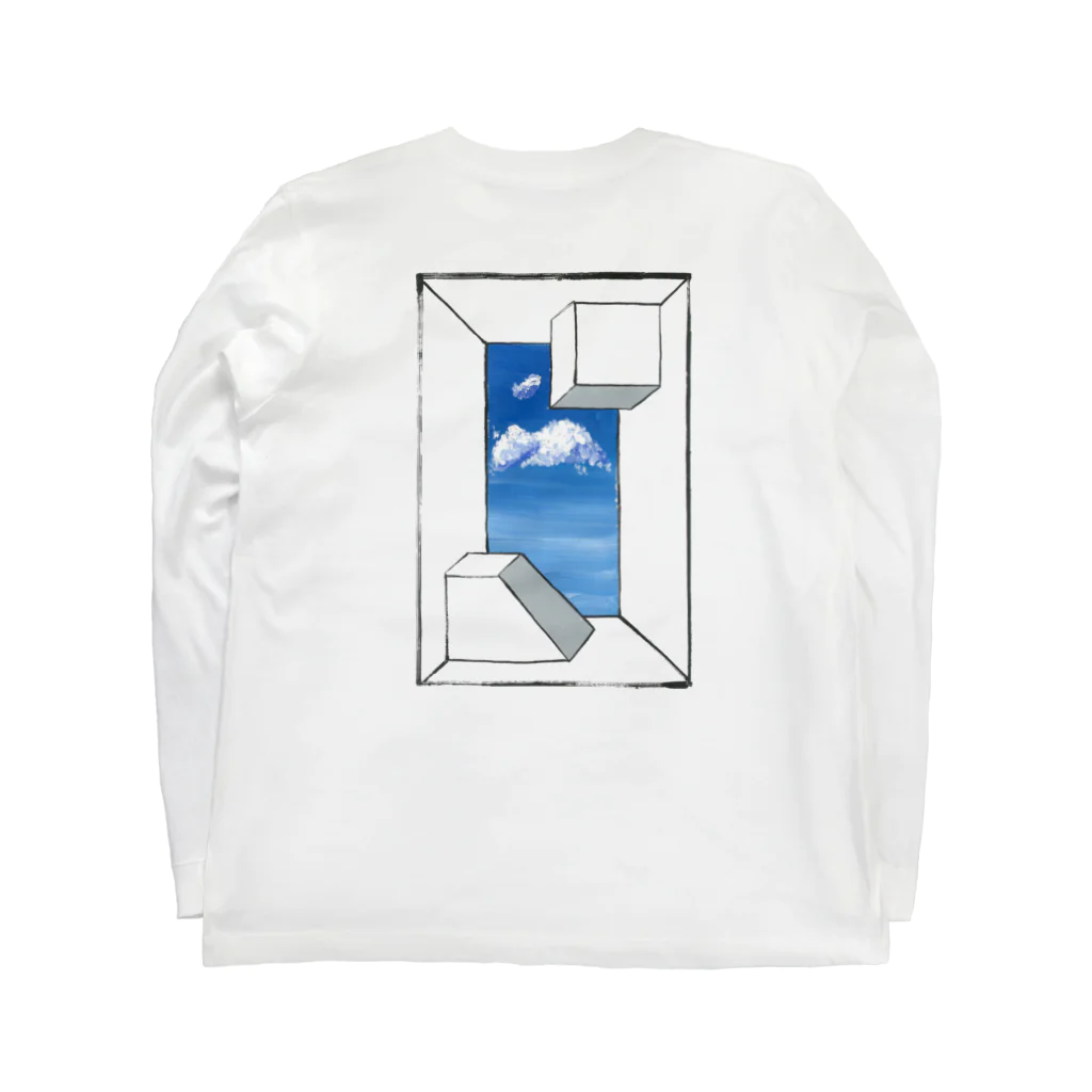 アートの髭 公式SHOPのWork From Home Long Sleeve T-Shirt :back