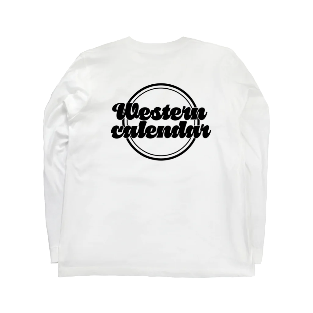 Western calendarの西暦 1994年 Western calendar  ロングスリーブTシャツの裏面